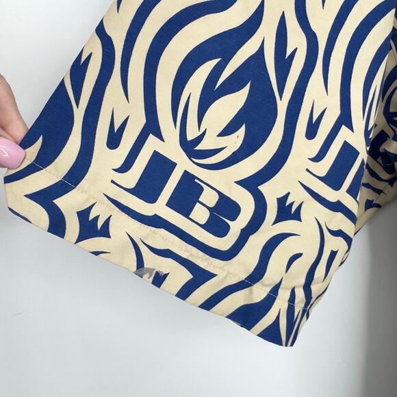 VTG Johnny Blaze Mens Button Up Shirt XL Flame Logo Spell Out Y2K Rap Streetwear - Picture 11 of 12